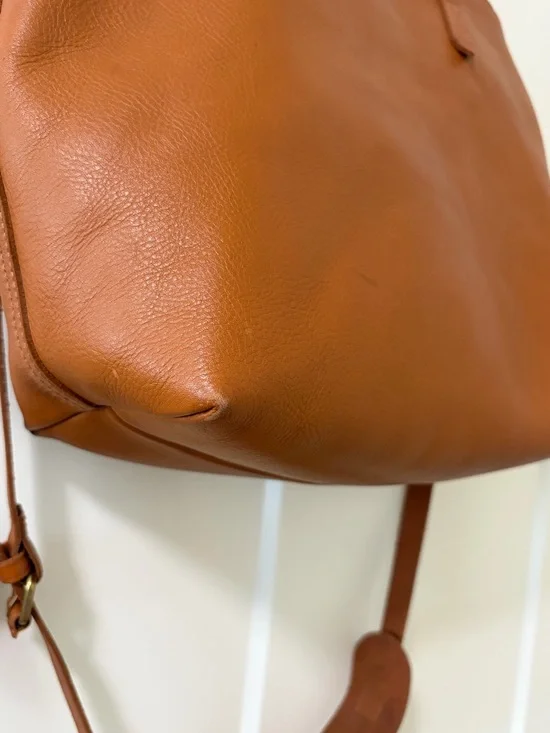 Madewell, The Transport Satchel, English Saddle, Tan Brown, Crossbody Bag - Picture 6 of 16